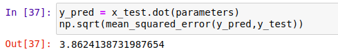 Accuracy using Gradient Descent